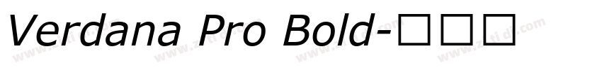 Verdana Pro Bold字体转换